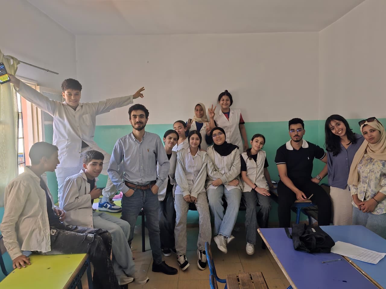 Group photo at the end of the hackathon